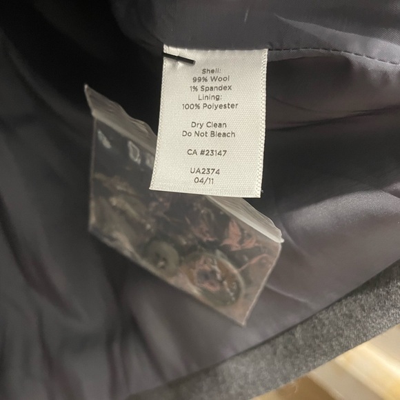 NWT TALBOTS Kate Fit Romantically Curvy Wool Blend Jacket Sz 14 Gray Blazer - Picture 7 of 10